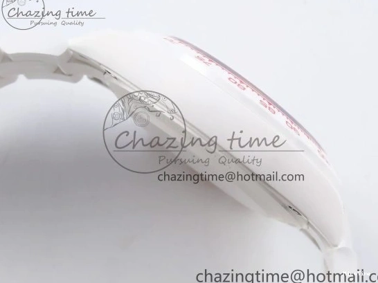 MiroTime 1231 TopPick Daytona AET White Solid Ceramic Case and Bracelet Pink Dial ZF 1:1 Best Edition SH 1650